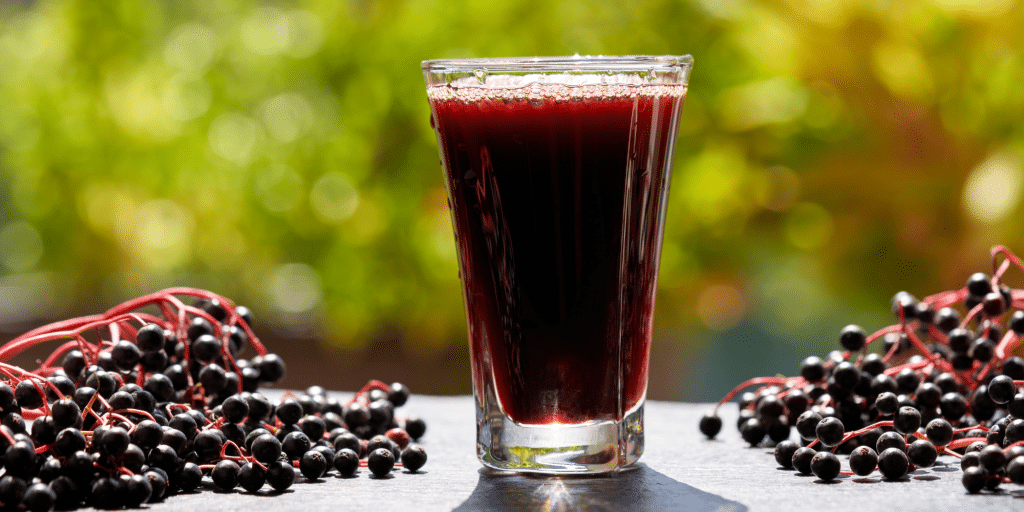 Elderberry syrup drink